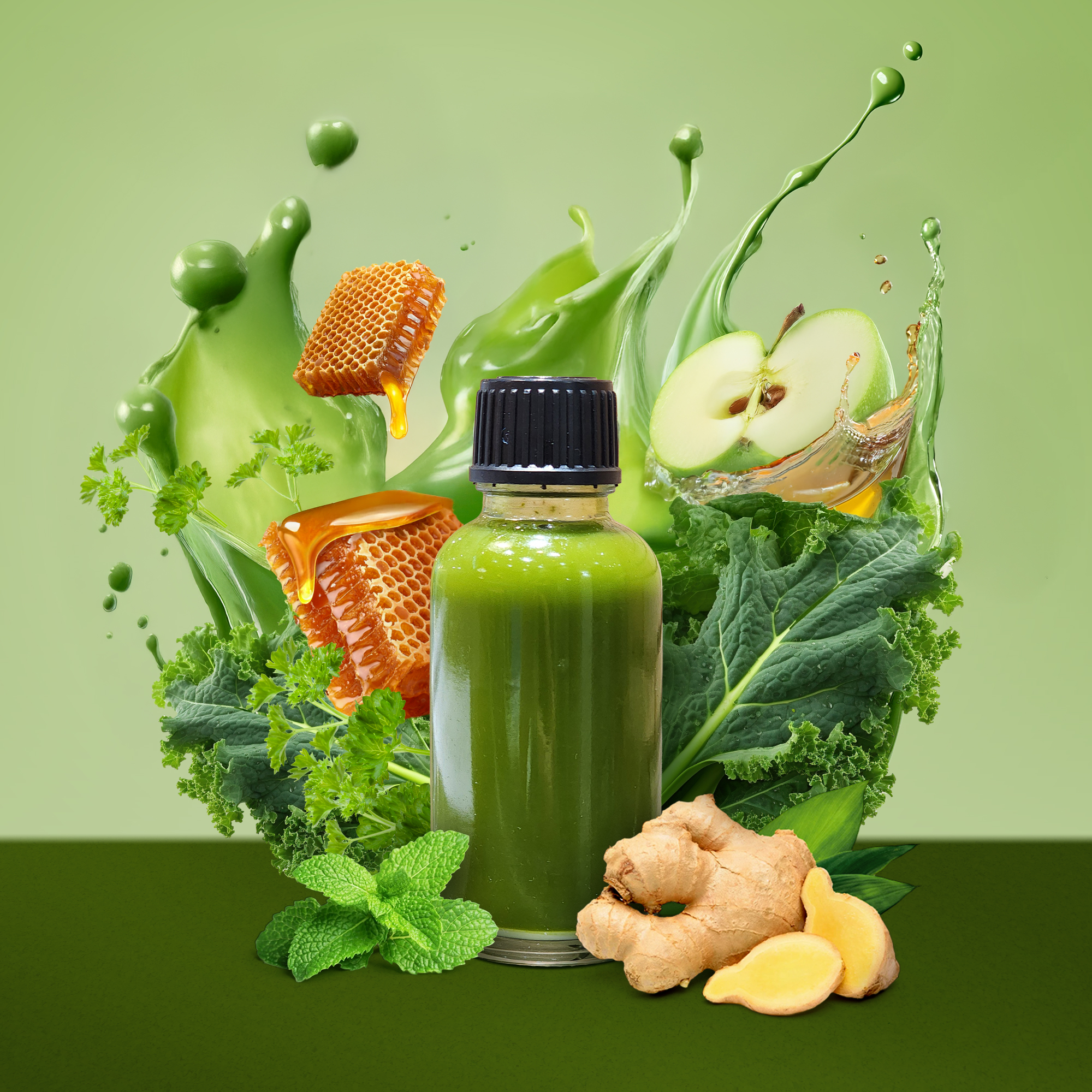 R7 - Verdant Glow - Apple Cider Vinegar & Kale Shot - 30ml