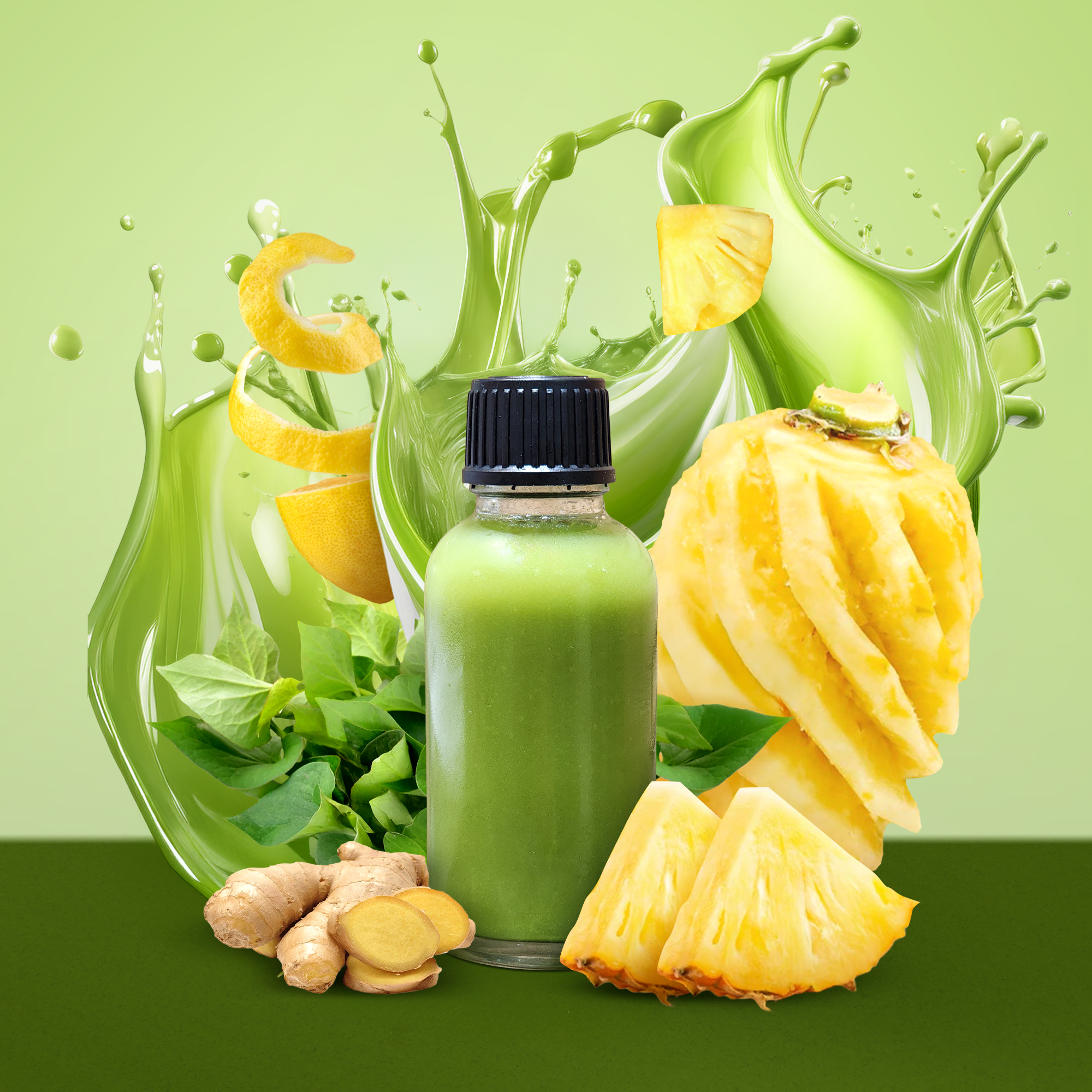 R9 - Green Soothe - Fishmint & Ginger Shot - 30ml