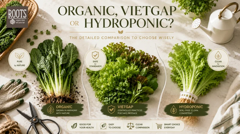 Rau Hữu Cơ, VietGAP Hay Thủy Canh? So Sánh Chi Tiết Để Chọn Đúng
