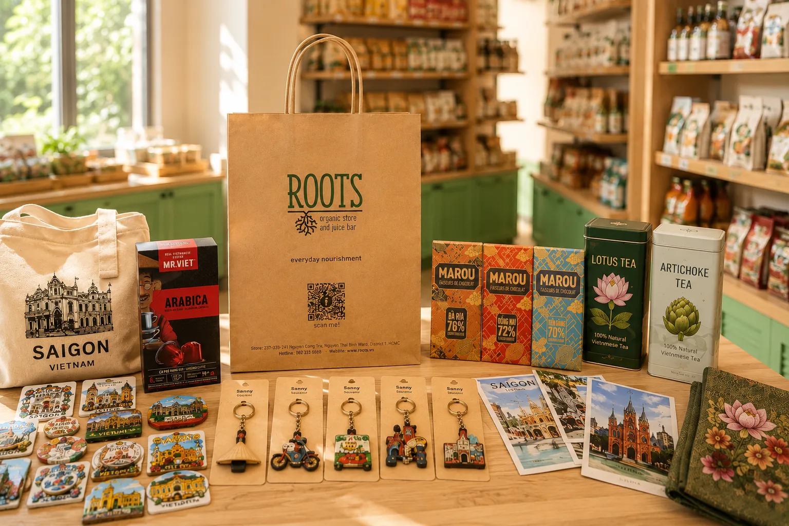 Authentic Vietnamese gifts available at ROOTS store.