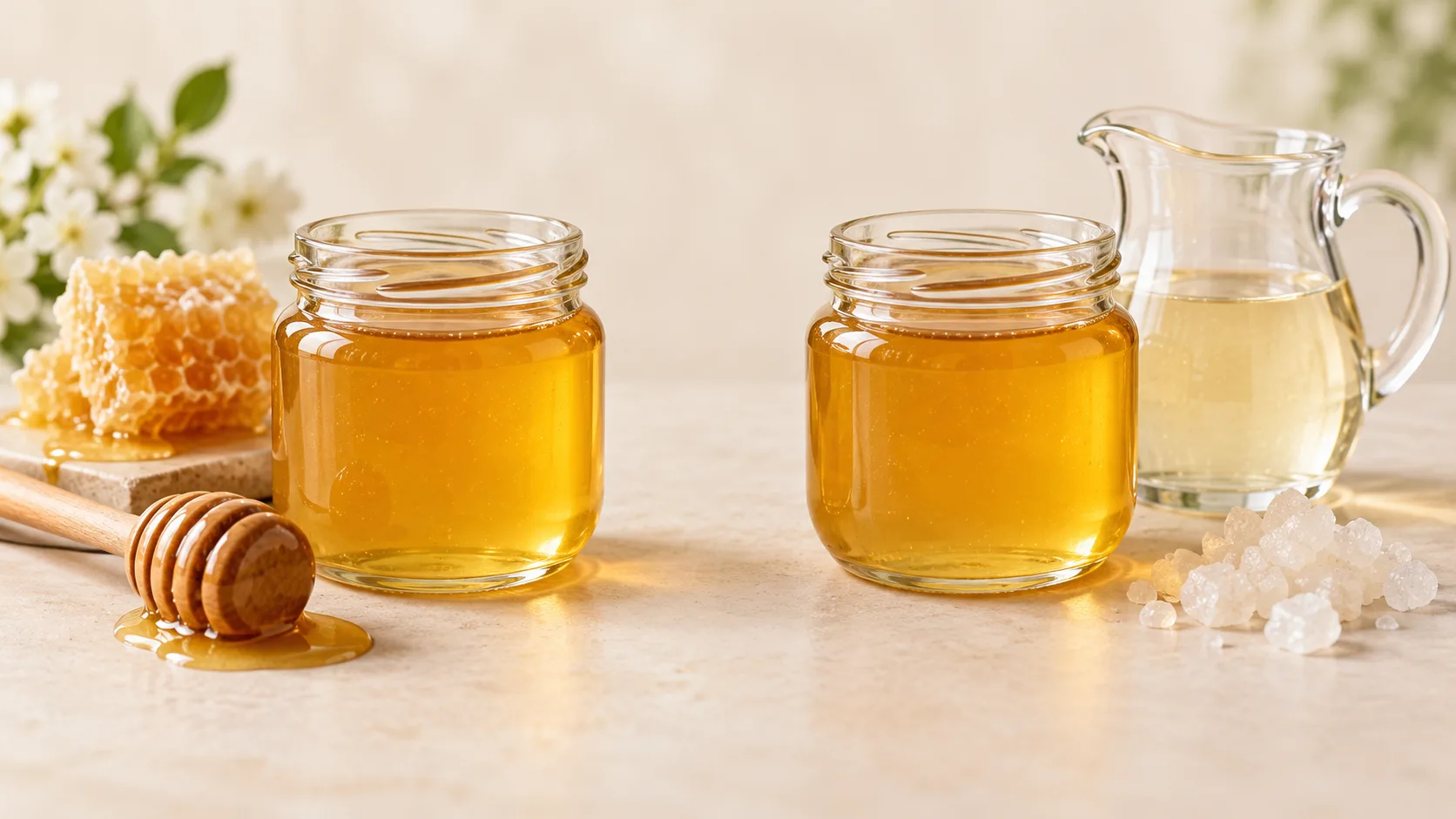Mật ong nguyên chất và mật ong có thêm syrup khác nhau về thành phần