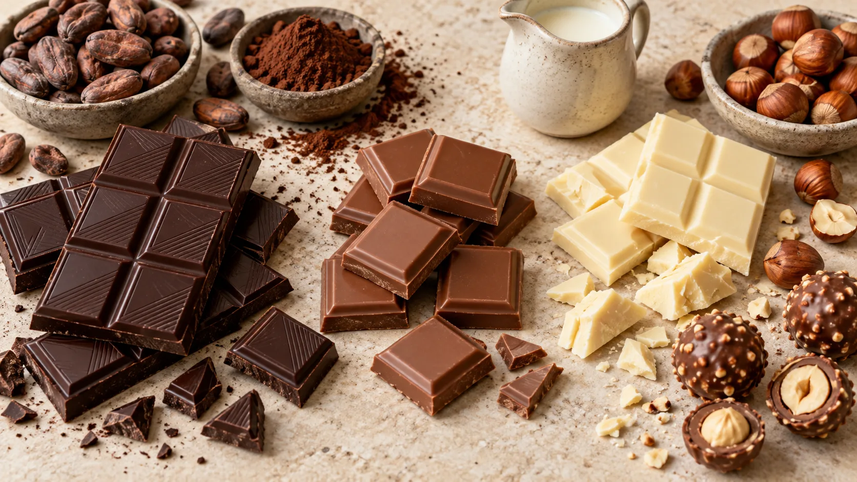 Cách chọn socola nhập khẩu theo loại chocolate, tỷ lệ cacao và dạng sản phẩm