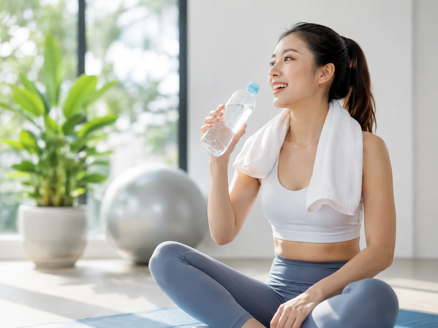 B&ugrave; kho&aacute;ng v&agrave; điện giải bằng nước kho&aacute;ng tự nhi&ecirc;n sau khi chơi thể thao.