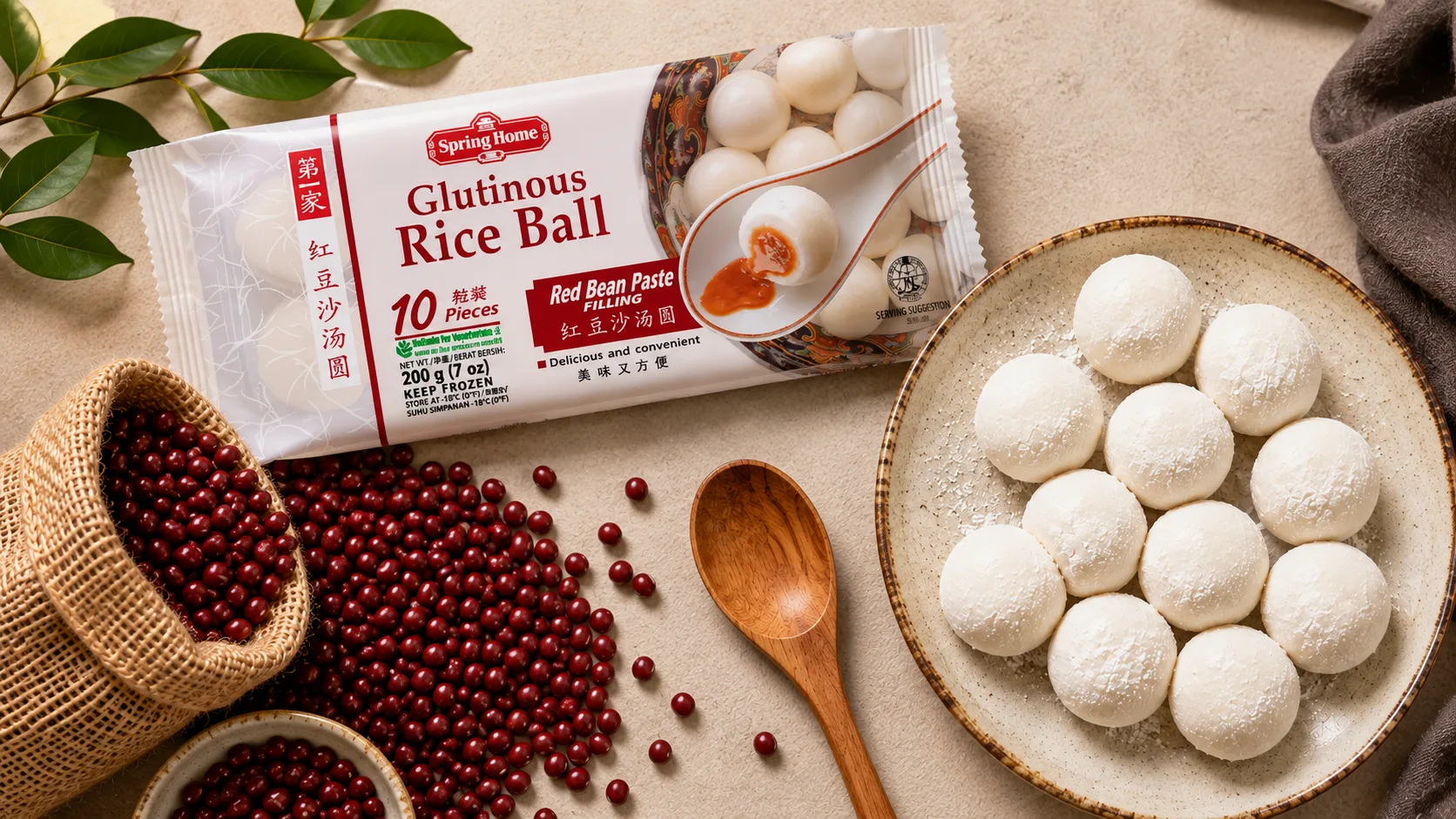 Lựa chọn giữa nguyên liệu đậu đỏ Azuki hạt tự nấu và bánh trôi nước nhân đậu đỏ làm sẵn