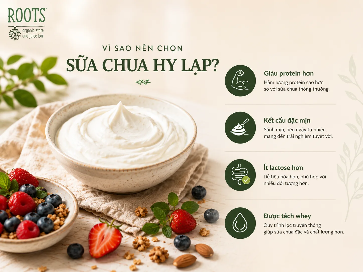 Lợi ích của sữa chua Hy Lạp