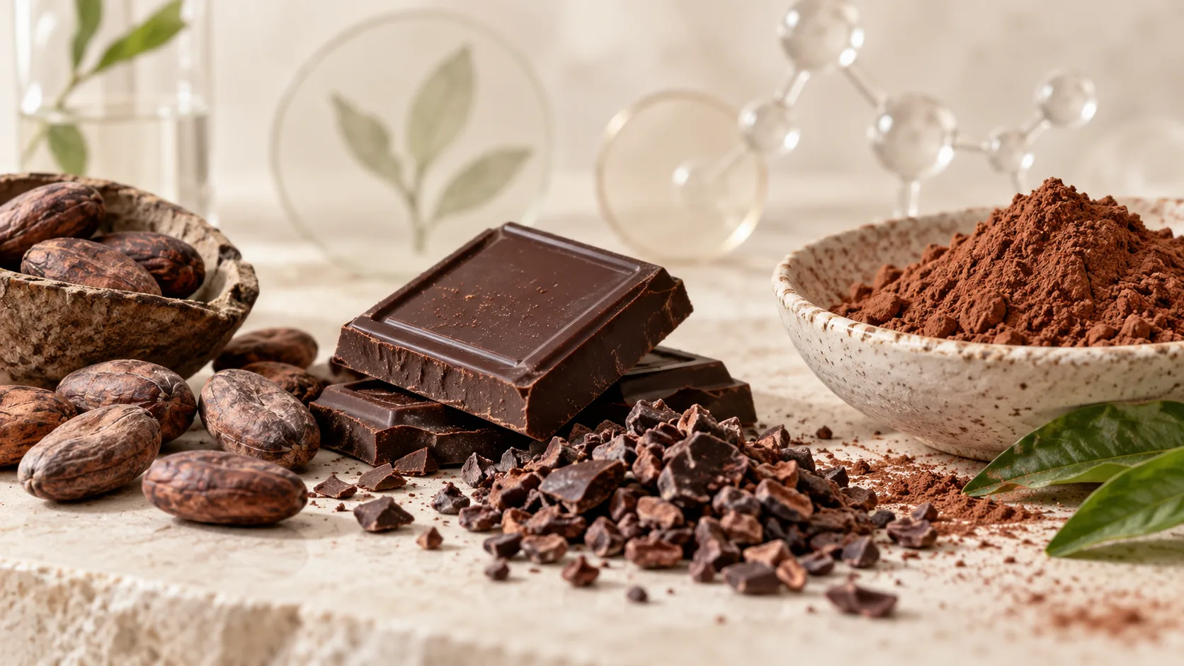 Cacao flavanols v&agrave; c&aacute;c th&agrave;nh phần tự nhi&ecirc;n trong dark chocolate