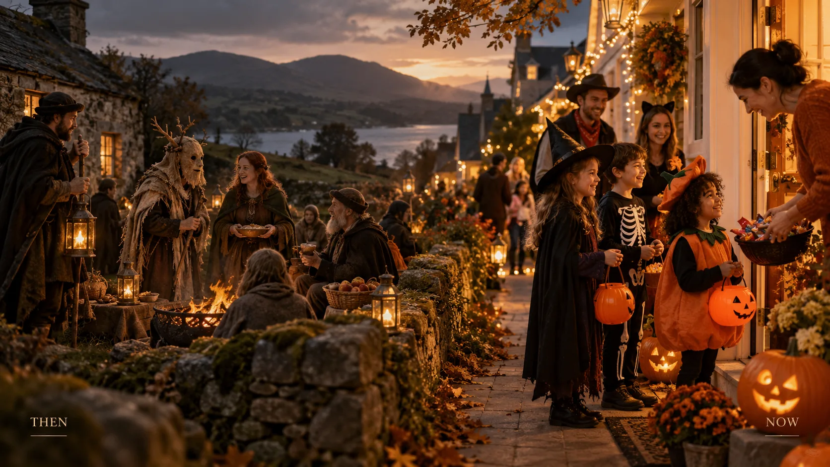 Một số truyền thống Halloween lịch sử và hình thức hóa trang giải trí hiện đại