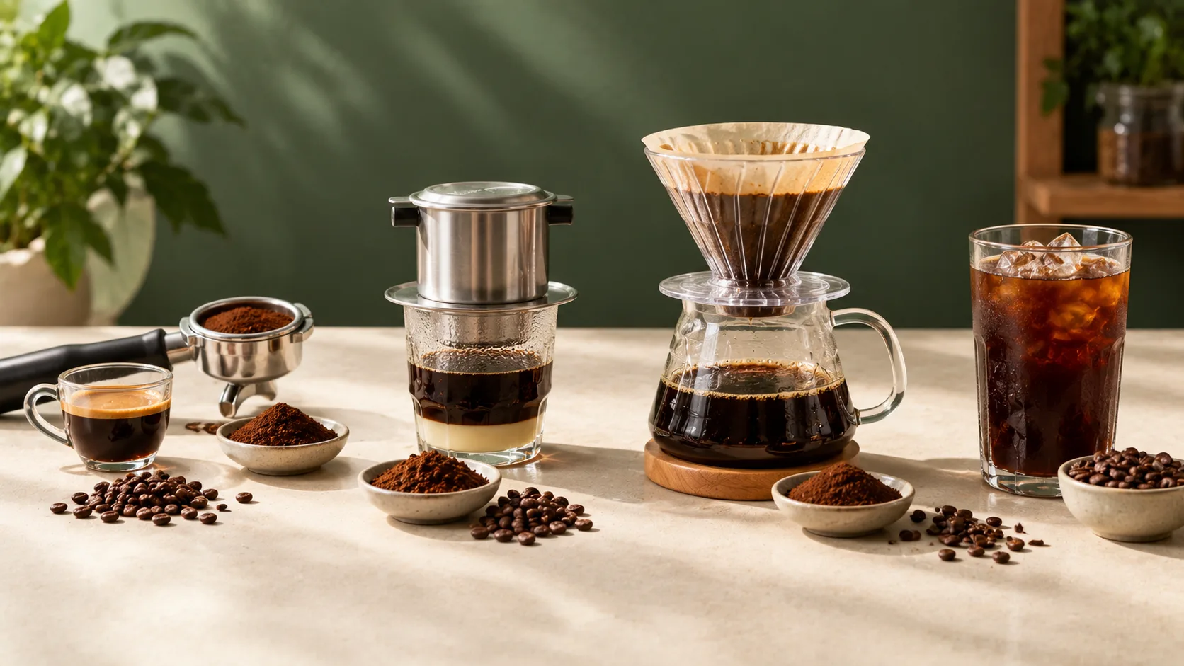 Lượng caffeine trong cà phê phụ thuộc loại hạt và phương pháp pha