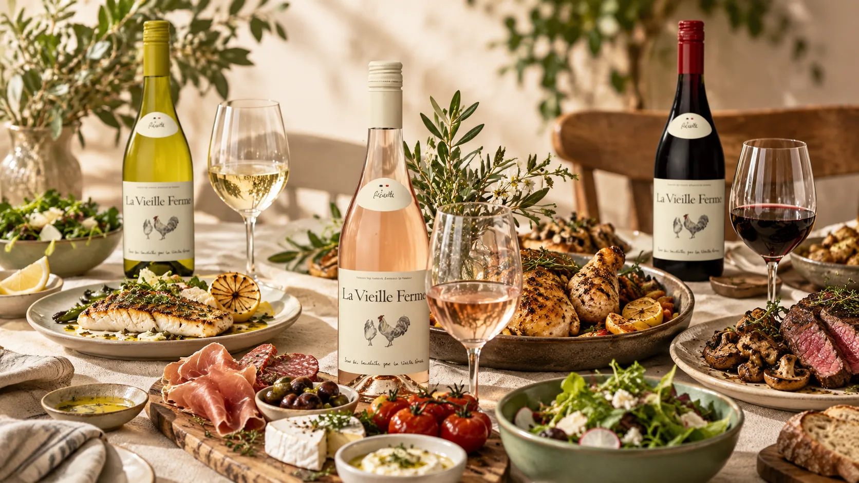 Cách kết hợp vang đỏ trắng và rosé với các món ăn khác nhau
