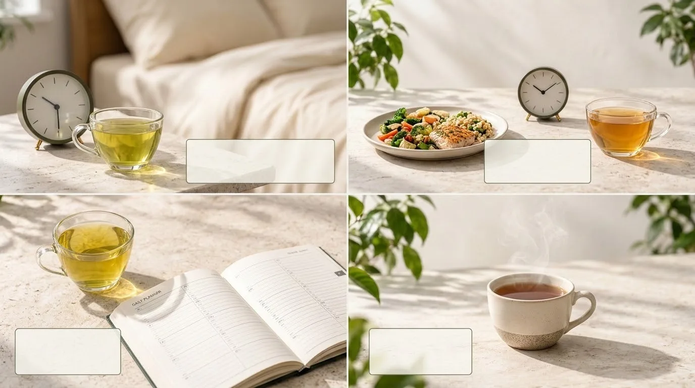 Bốn lưu ý khi uống trà hằng ngày gồm giấc ngủ, bữa ăn, tổng caffeine và nhiệt độ nước trà