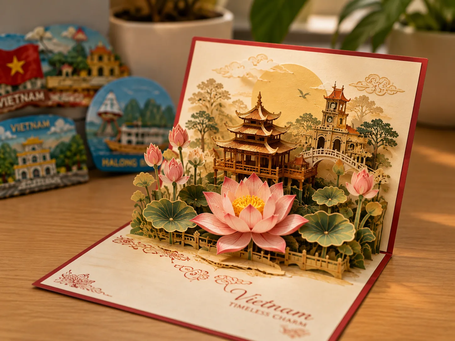 Vietnam Timeless Charm 3D Pop-Up Greeting Card