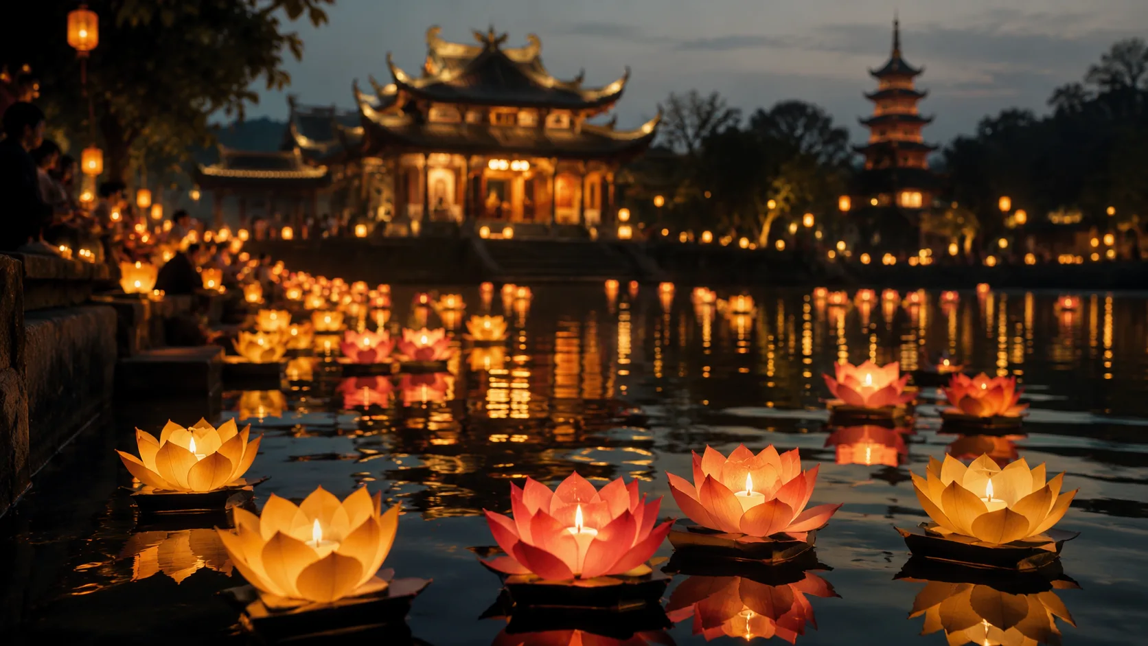 Đi ch&ugrave;a cầu b&igrave;nh an cho gia đ&igrave;nh v&agrave; tưởng nhớ tổ ti&ecirc;n dịp Vu Lan