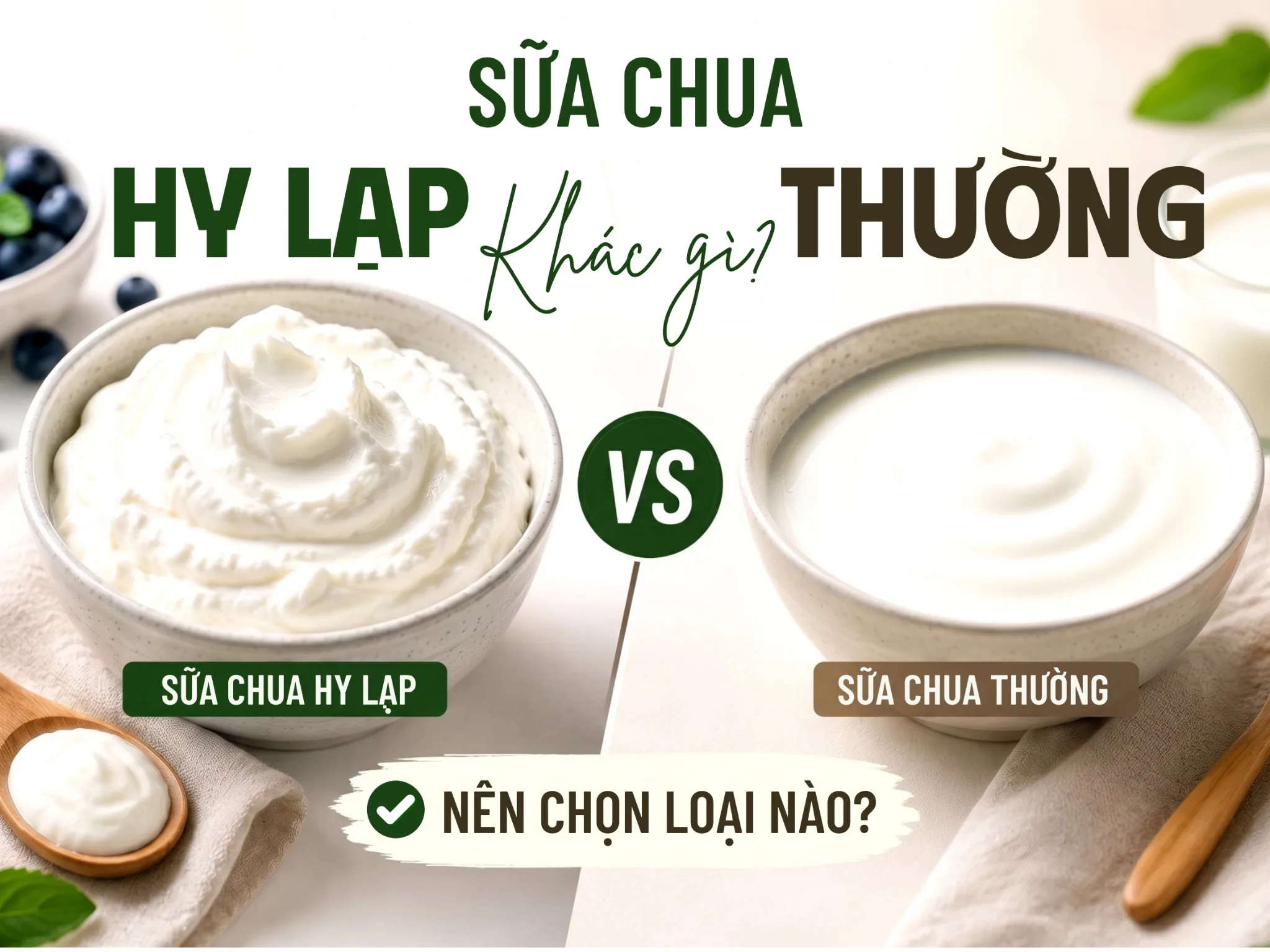 Sữa chua Hy Lạp khác gì sữa chua thường