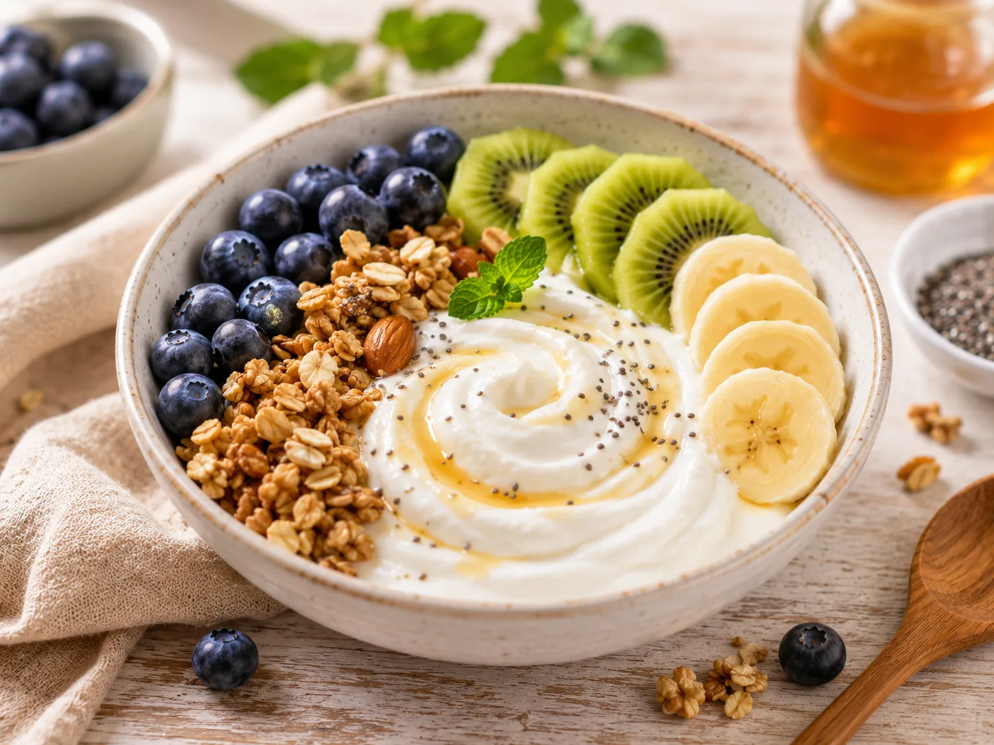 Sữa chua Hy Lạp kết hợp cùng trái cây