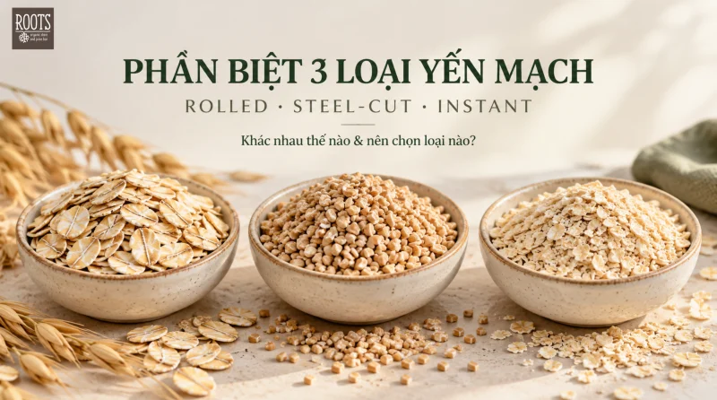 Phân Biệt Yến Mạch Rolled, Steel-Cut Và Instant: Nên Chọn Loại Nào?