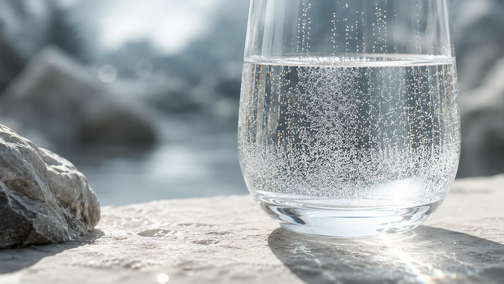 vì sao nước khoáng có ga Evian sủi bọt