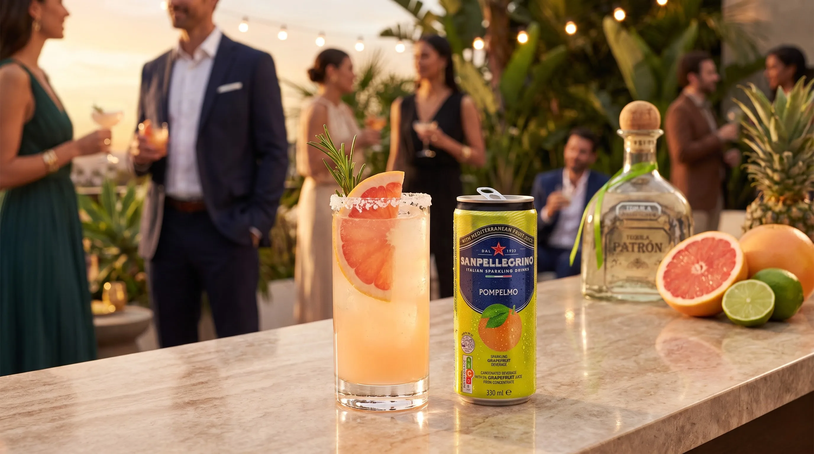 Pha chế cocktail Paloma sành điệu cùng nước bưởi có ga San Pellegrino